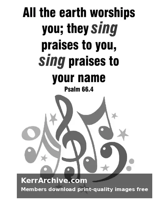 Year C After Pentecost Proper 23 — Psalms 66:4 (grayscale)