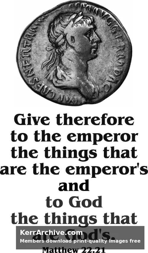 Year A After Pentecost Proper 24 — Matthew 22:21 (grayscale)