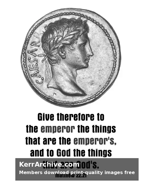 Year A After Pentecost Proper 24 — Matthew 22:21 (grayscale)