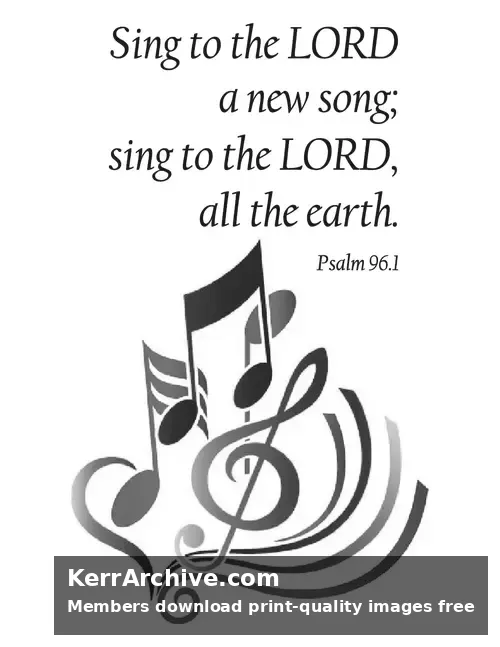 Year A After Pentecost Proper 24 — Psalms 96:1 (grayscale)