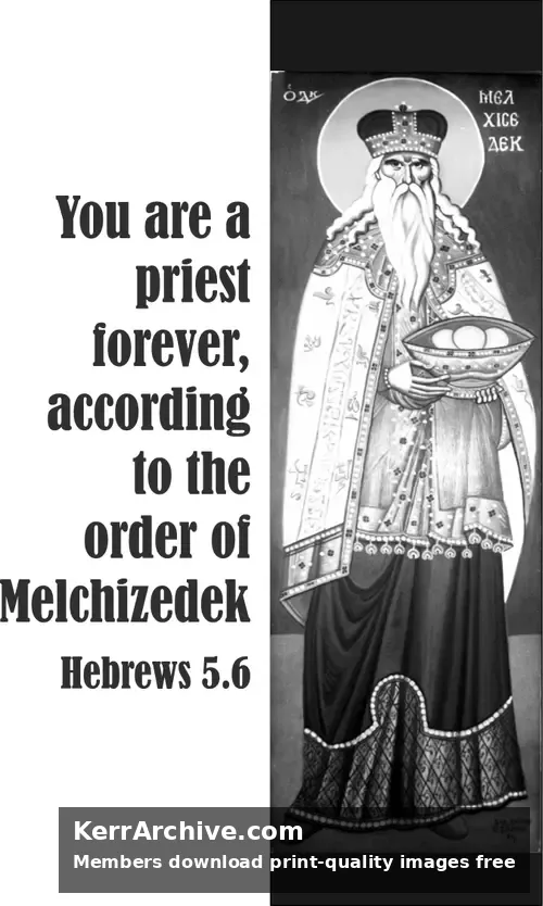 Year B After Pentecost Proper 24 — Hebrews 5:6 (grayscale)