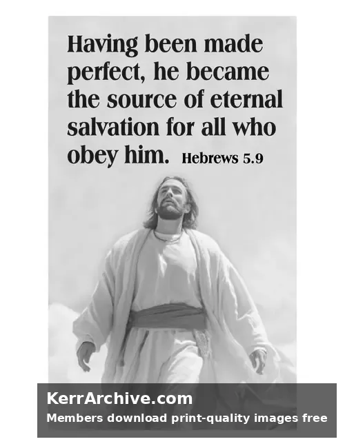 Year B After Pentecost Proper 24 — Hebrews 5:9 (grayscale)