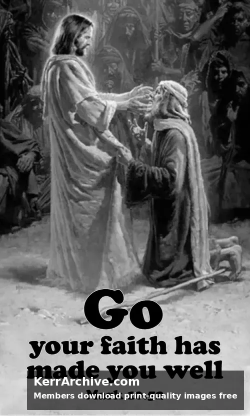Year B After Pentecost Proper 25 — Mark 10:52 (grayscale)