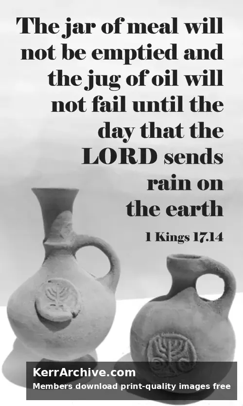 Year B After Pentecost Proper 27 — 1 Kings 17:14 (grayscale)