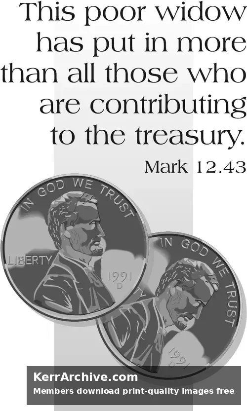 Two overlapping copper pennies showing Abraham Lincoln's profile next to a tan vertical stripe and serif text. (grayscale)