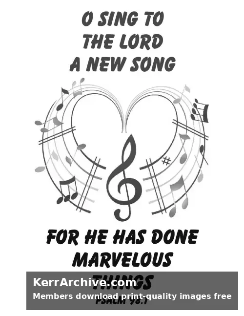 Year C After Pentecost Proper 27 — Psalms 98:1 (grayscale)