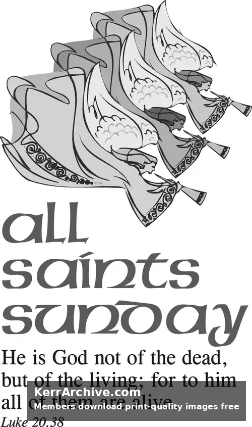 Year C After Pentecost All Saints Day (grayscale)
