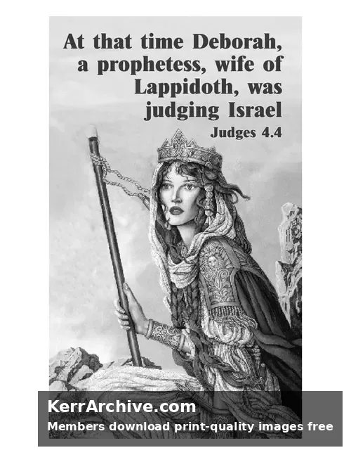 Year A After Pentecost Proper 28 — Judges 4:4 (grayscale)