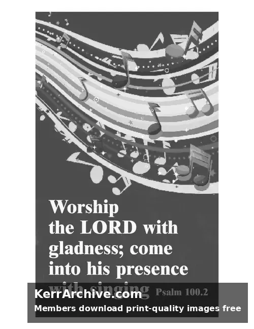 Year A After Pentecost Proper 29 — Psalms 100:2 (grayscale)