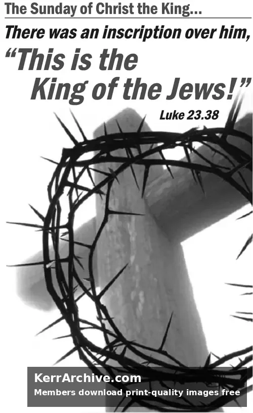 Year C After Pentecost Reign of Christ (Proper 29) (grayscale)