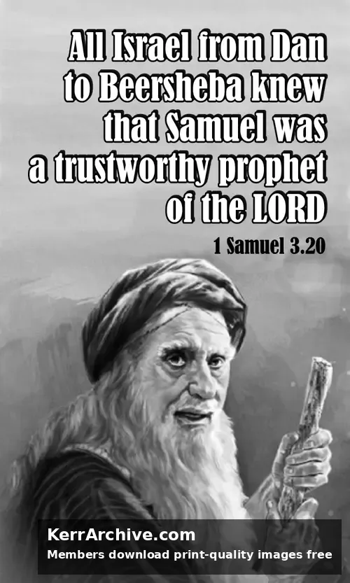 Year B After Pentecost Proper 4 — 1 Samuel 3:20 (grayscale)