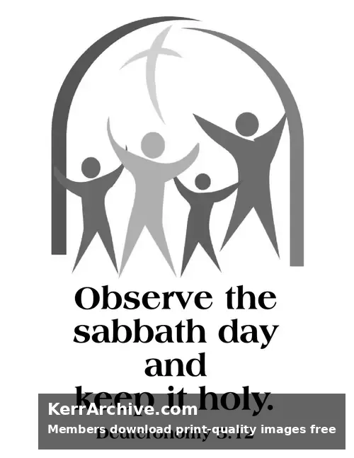 Year B After Pentecost Proper 4 — Deuteronomy 5:12 (grayscale)