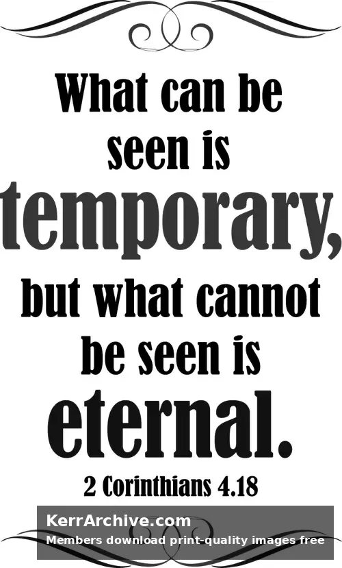 Year B After Pentecost Proper 5 — 2 Corinthians 4:18 (grayscale)
