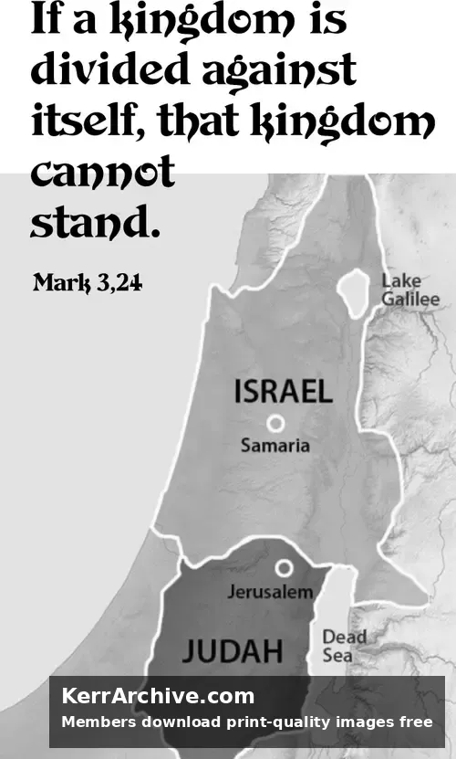 Year B After Pentecost Proper 5 — Mark 3:24 (grayscale)