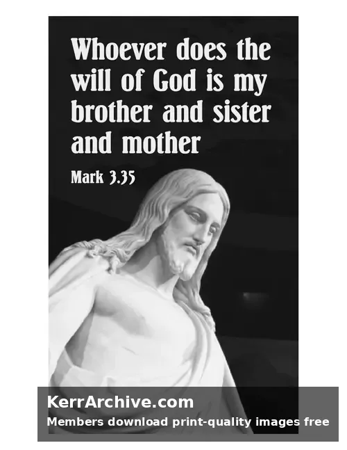 Year B After Pentecost Proper 5 — Mark 3:35 (grayscale)