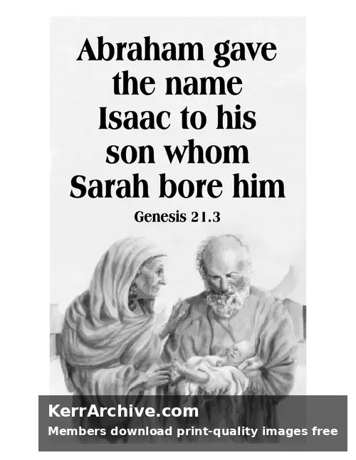 Year A After Pentecost Proper 6 — Genesis 21:3 (grayscale)