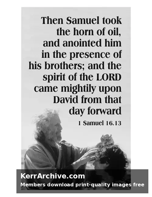 Year B After Pentecost Proper 6 — 1 Samuel 16:13 (grayscale)