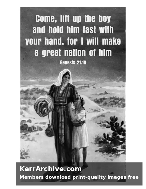 Year A After Pentecost Proper 7 — Genesis 21:18 (grayscale)