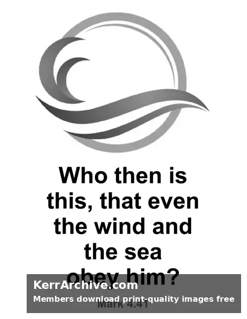 Year B After Pentecost Proper 7 — Mark 4:41 (grayscale)