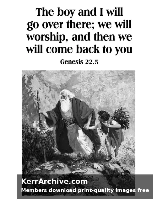 Year A After Pentecost Proper 8 — Genesis 22:5 (grayscale)