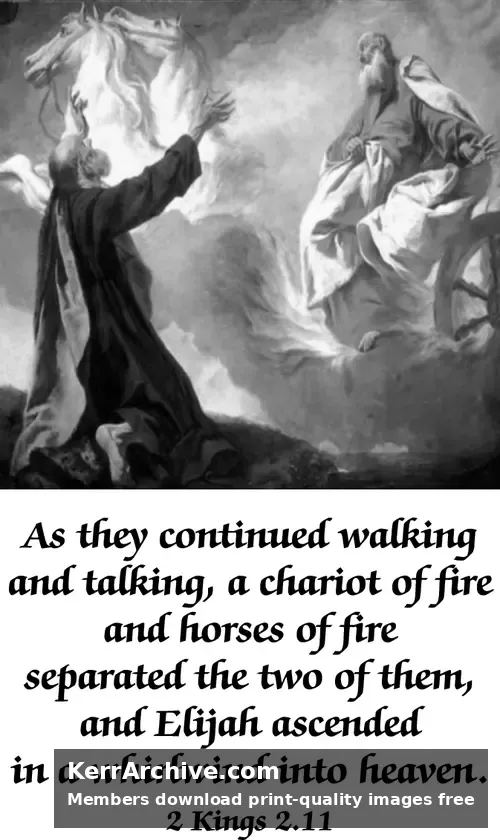 Year C After Pentecost Proper 8 — 2 Kings 2:11 (grayscale)