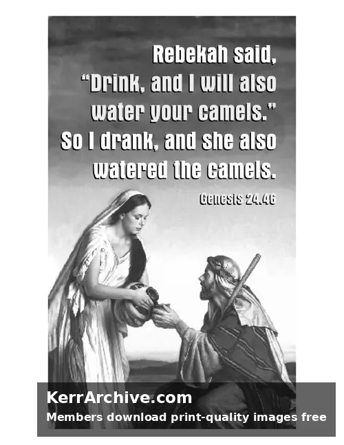 After Pentecost Proper 9A7ot — Genesis 24:46 (grayscale)