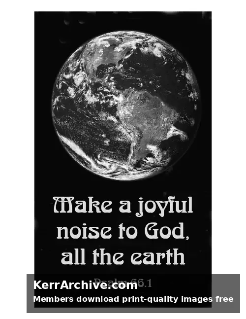 Year C After Pentecost Proper 9 — Psalms 66:1 (grayscale)