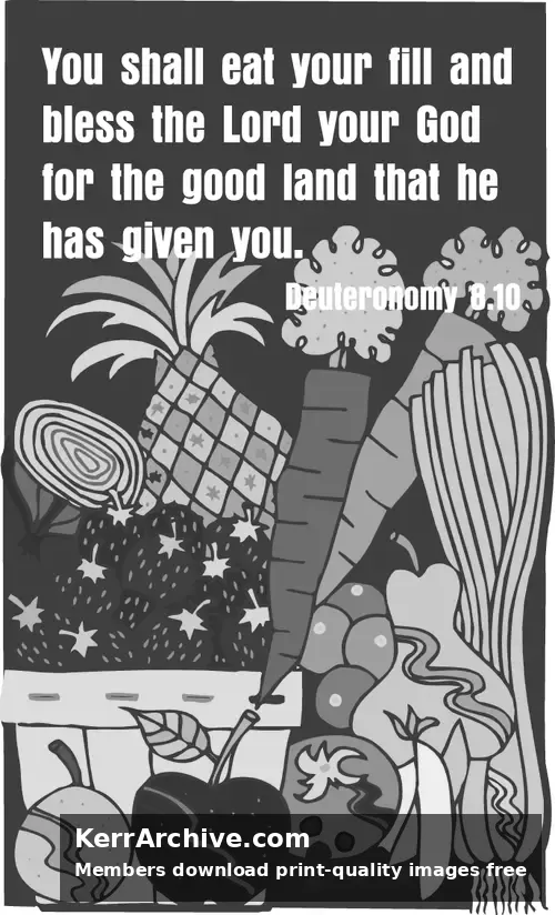 Year A After Pentecost Thanksgiving Day (USA) (grayscale)