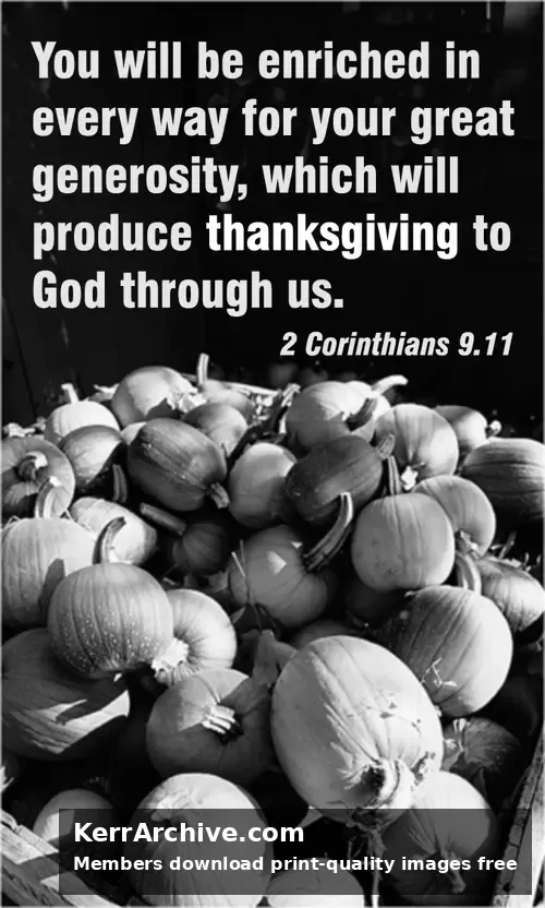 Year A After Pentecost Thanksgiving Day (USA) (grayscale)