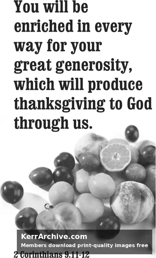 Year A After Pentecost Thanksgiving Day (USA) (grayscale)