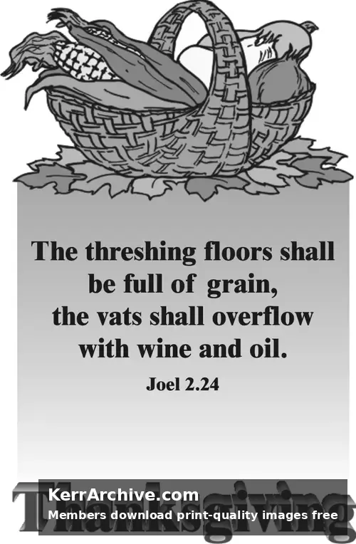Year B After Pentecost Thanksgiving Day (USA) (grayscale)