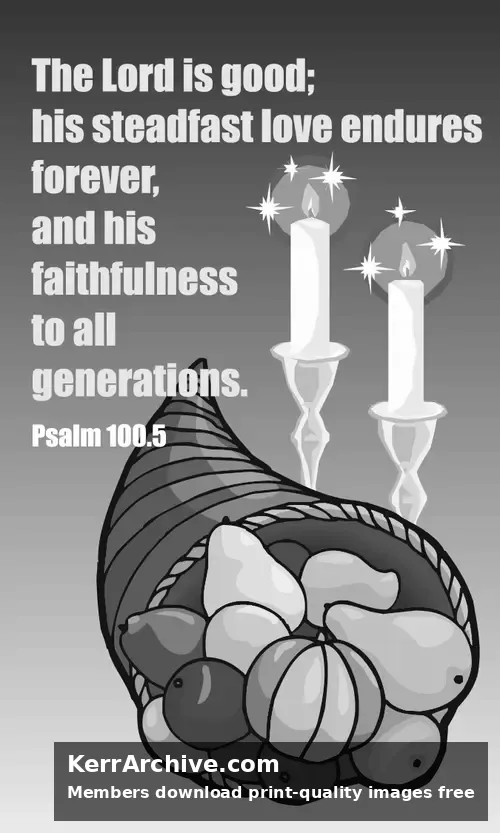 Year C After Pentecost Thanksgiving Day (USA) (grayscale)