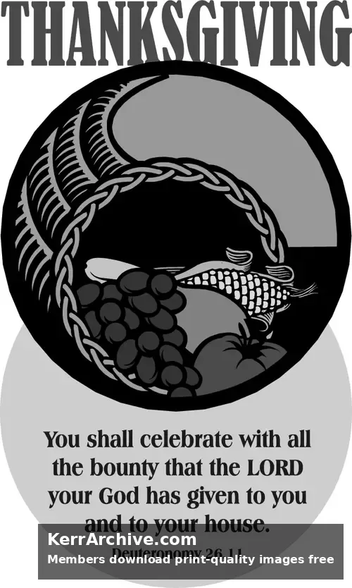 Year C After Pentecost Thanksgiving Day (USA) (grayscale)