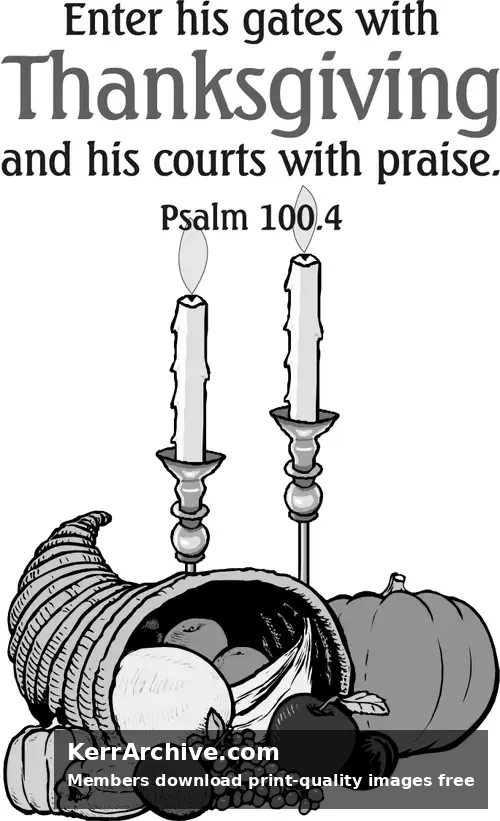Year C After Pentecost Thanksgiving Day (USA) (grayscale)