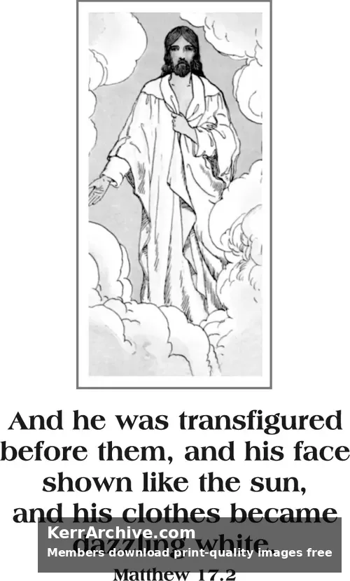 Year A Epiphany Transfiguration Sunday (grayscale)