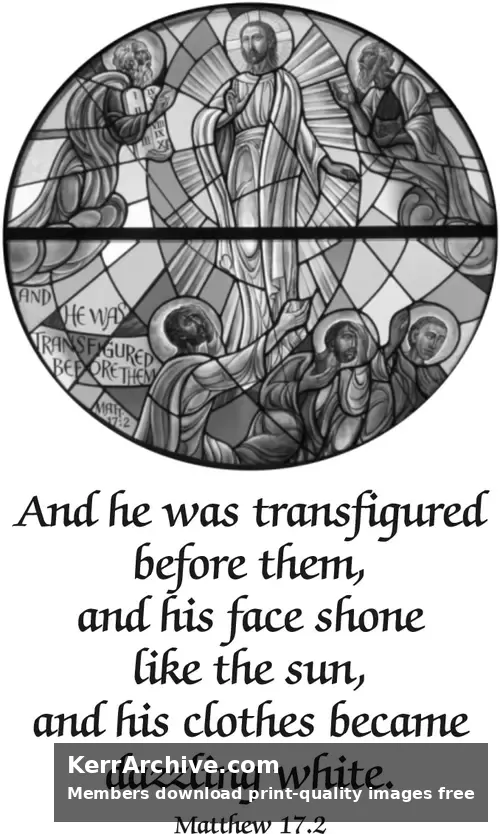 Year A Epiphany Transfiguration Sunday (grayscale)