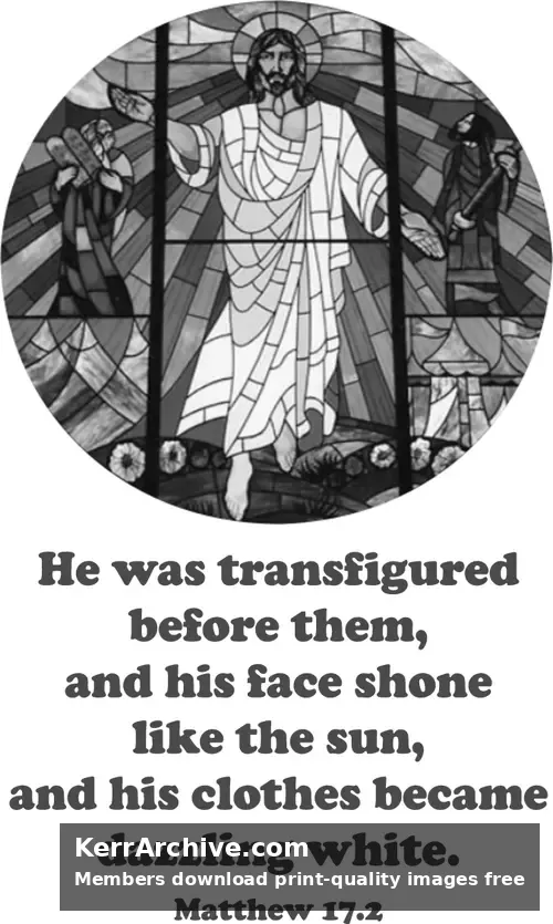 Year A Epiphany Transfiguration Sunday (grayscale)