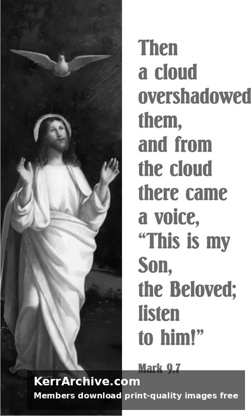 Year B Epiphany Transfiguration Sunday (grayscale)