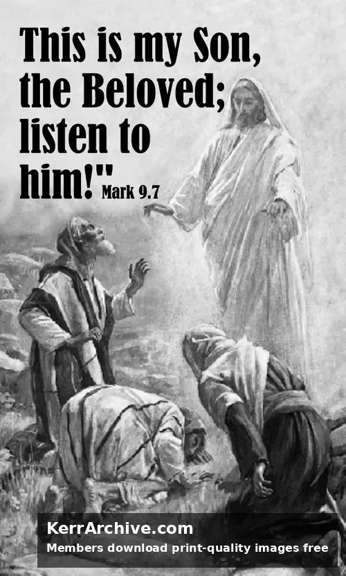 Transfiguration Sunday, Year B (grayscale)