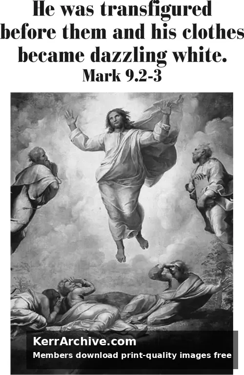 Year B Epiphany Transfiguration Sunday (grayscale)
