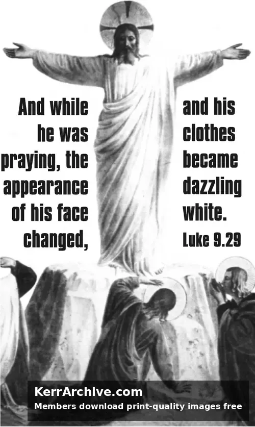 Year C Epiphany Transfiguration Sunday (grayscale)