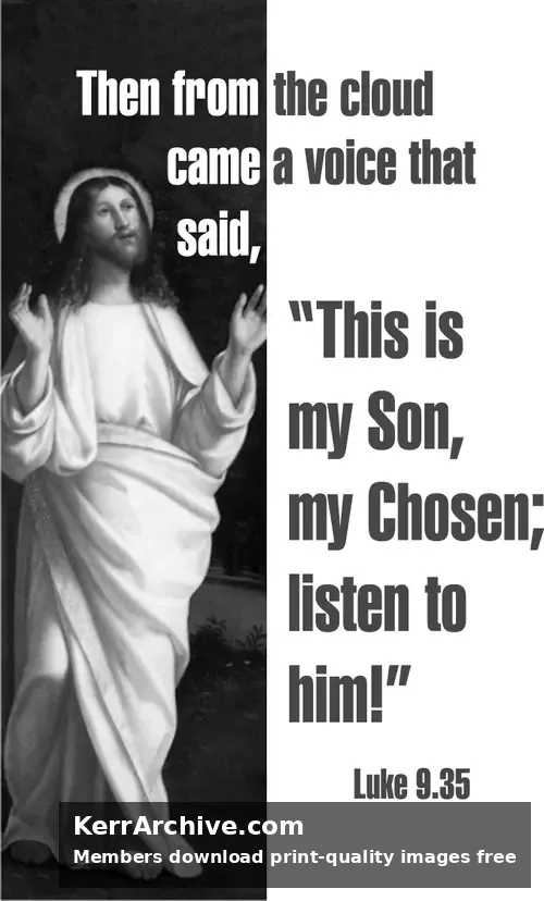 Year C Epiphany Transfiguration Sunday (grayscale)