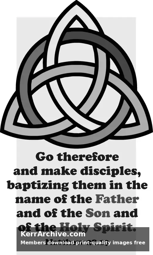 Year A After Pentecost Trinity Sunday (grayscale)