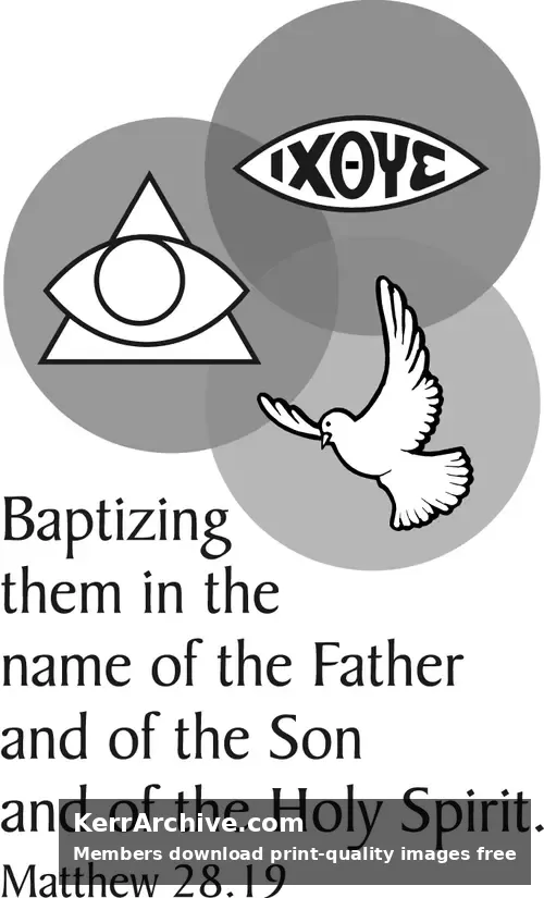 Year A After Pentecost Trinity Sunday (grayscale)
