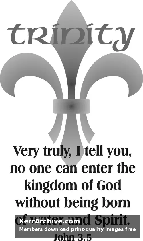 Year B After Pentecost Trinity Sunday (grayscale)