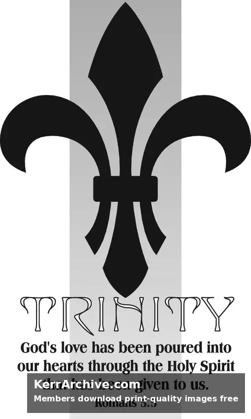 Year C After Pentecost Trinity Sunday (grayscale)
