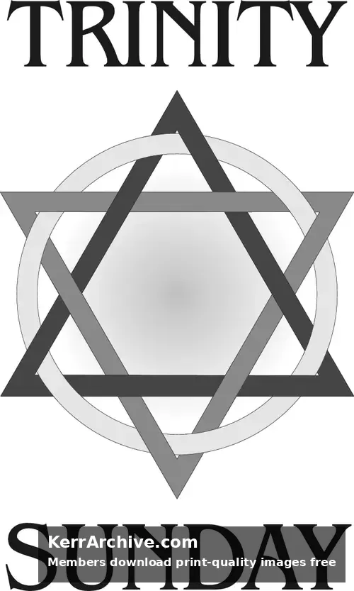 Year C After Pentecost Trinity Sunday (grayscale)