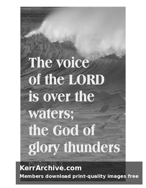 Trinity Sunday — Psalms 28:3 (grayscale)