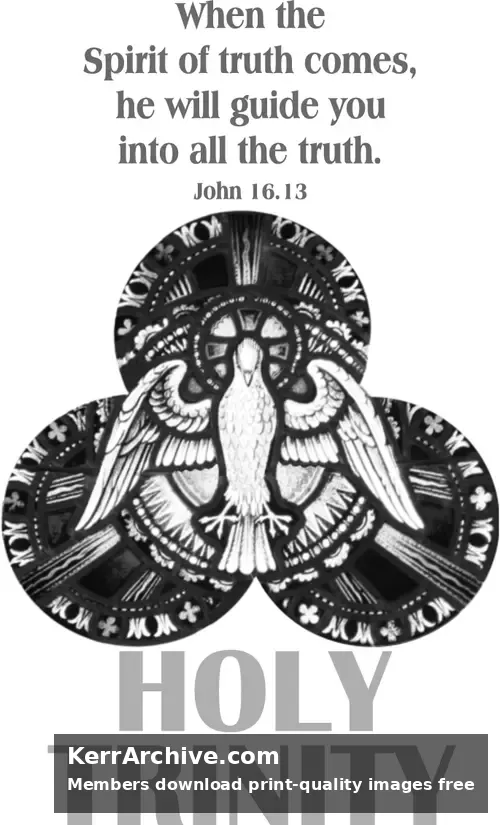 Year C After Pentecost Trinity Sunday (grayscale)