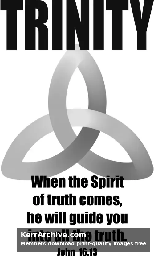 Trinity Sunday — John 16:13 (grayscale)
